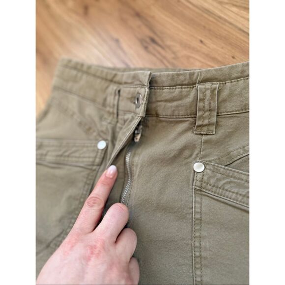 Anthropologie Maeve Womens Moss Green Turner Cargo Utility Pants Pants Size 27 - Picture 7 of 14